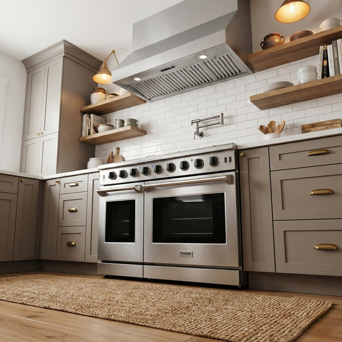 THOR Kitchen Double Oven Gas Range 121.7cm 192.6L LRG4807U