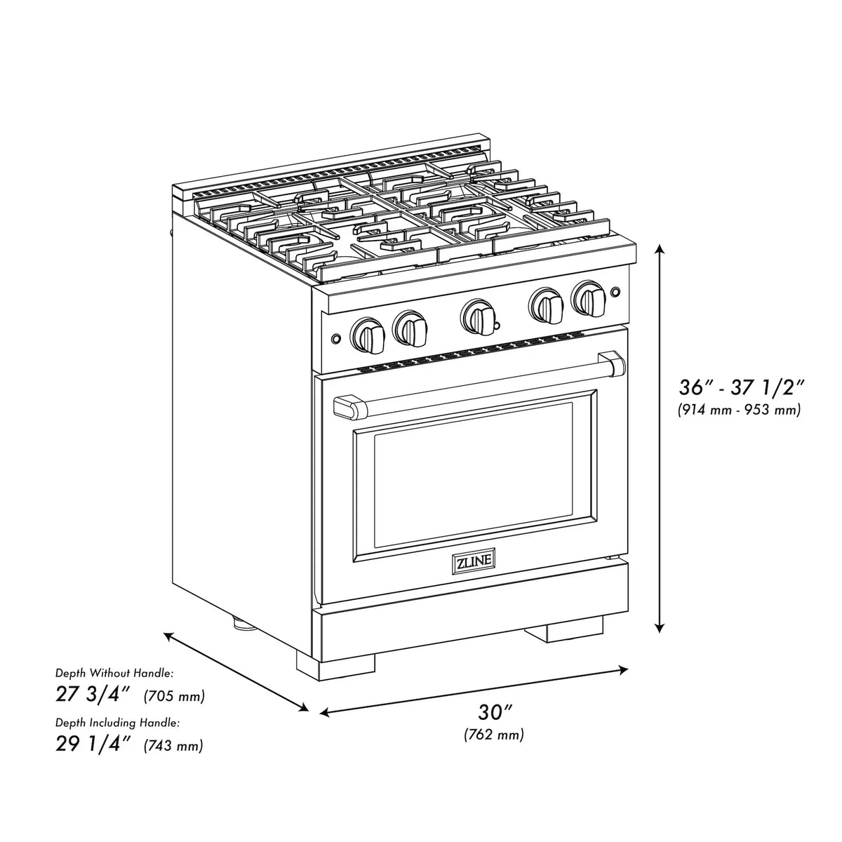 ZLINE Paramount Gas Range SGR30