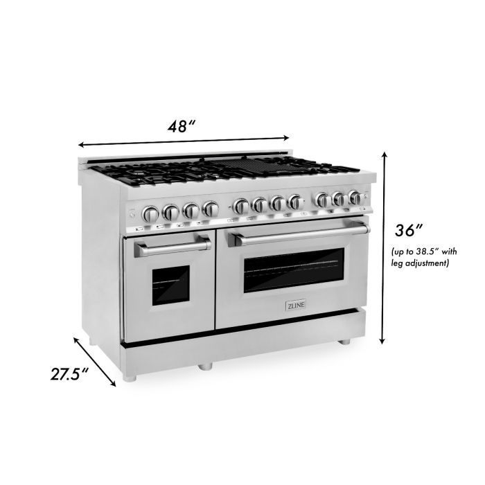 ZLINE Legacy Dual Fuel Range 7 Burners 121.9cm 169.9L RA48