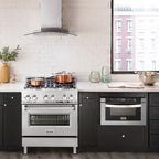 ZLINE Dual Fuel Convection Oven Range 4 Burners 76.2cm 113.3L RA30