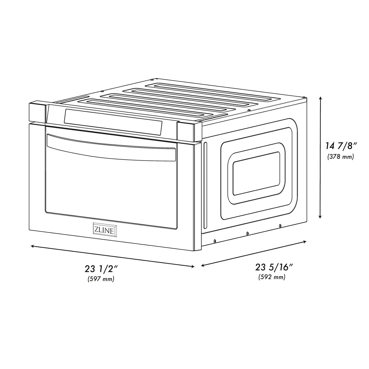 ZLINE Microwave Drawer 60.6cm 34L MWD-1