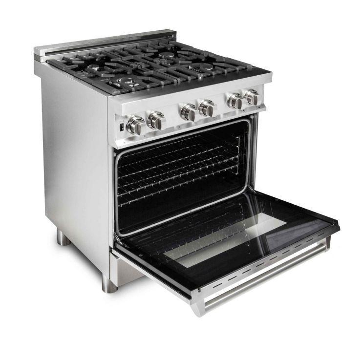 ZLINE Dual Fuel Convection Oven Range 4 Burners 76.2cm 113.3L RA30